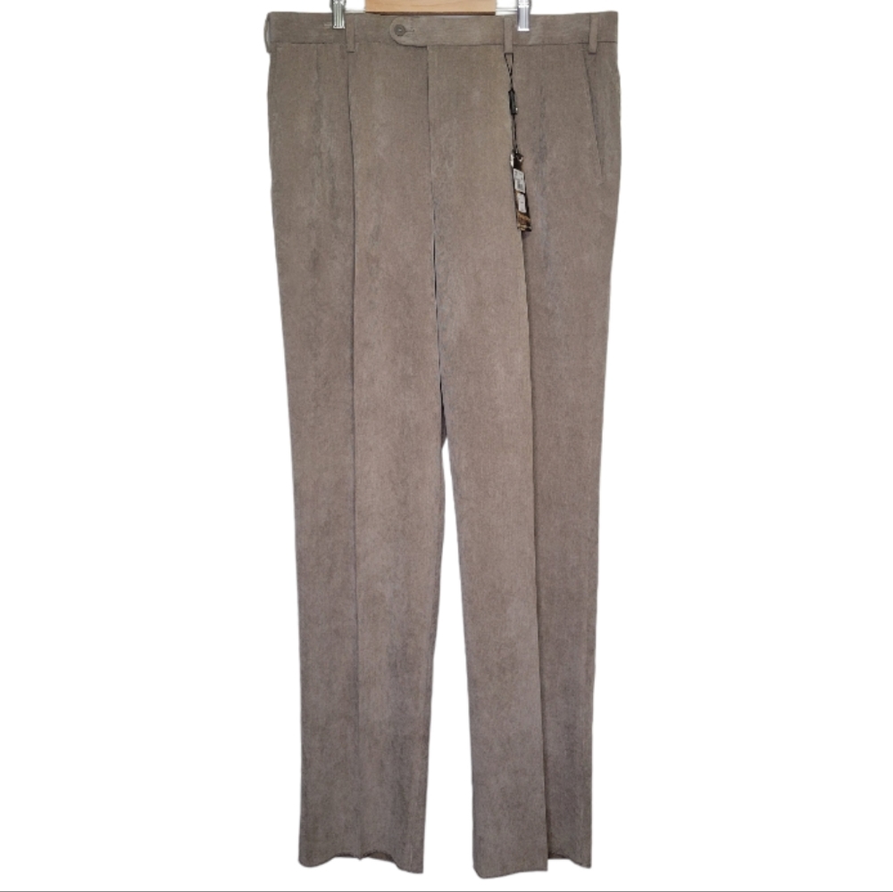 NWT Linea Naturale Fairley Tan Corduroy Dress Pants, Size 38
